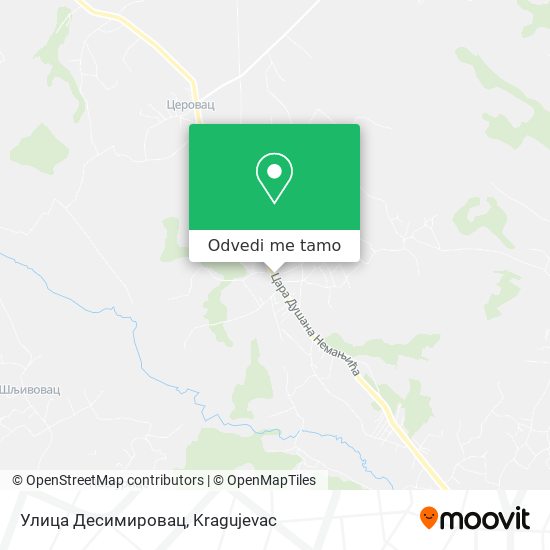 Улица Десимировац mapa