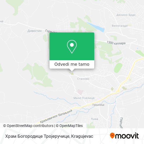 Храм Богородице Тројеручице mapa