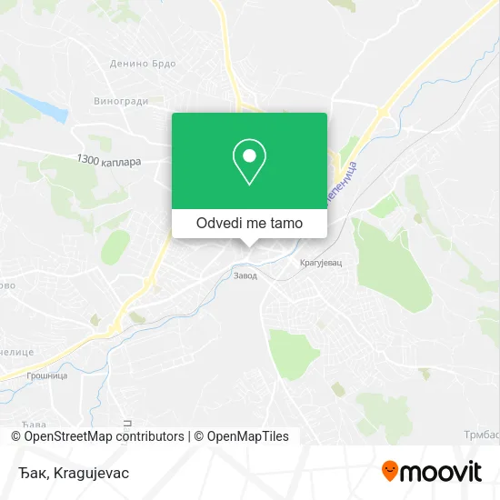 Ђак mapa