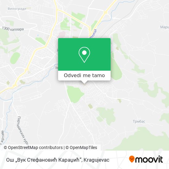 Ош „Вук Стефановић Караџић” mapa