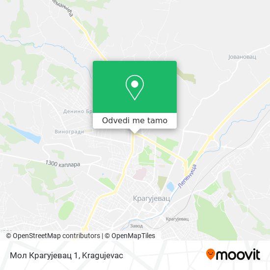 Мол Крагујевац 1 mapa