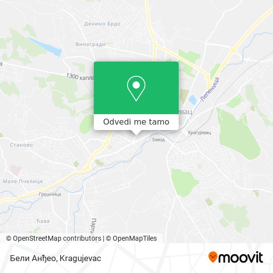 Бели Анђео mapa