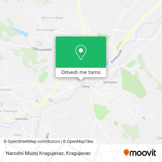 Narodni Muzej Kragujevac mapa