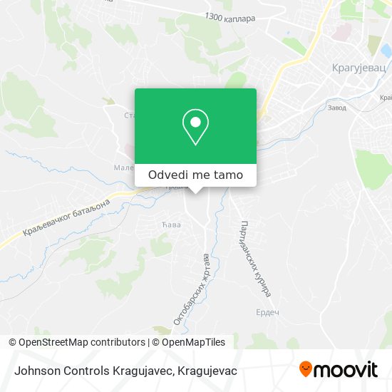 Johnson Controls Kragujavec mapa