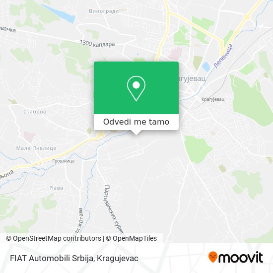 FIAT Automobili Srbija mapa