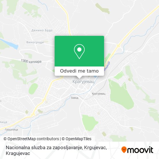 Nacionalna sluzba za zaposljavanje, Krgujevac mapa