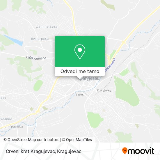 Crveni krst Kragujevac mapa