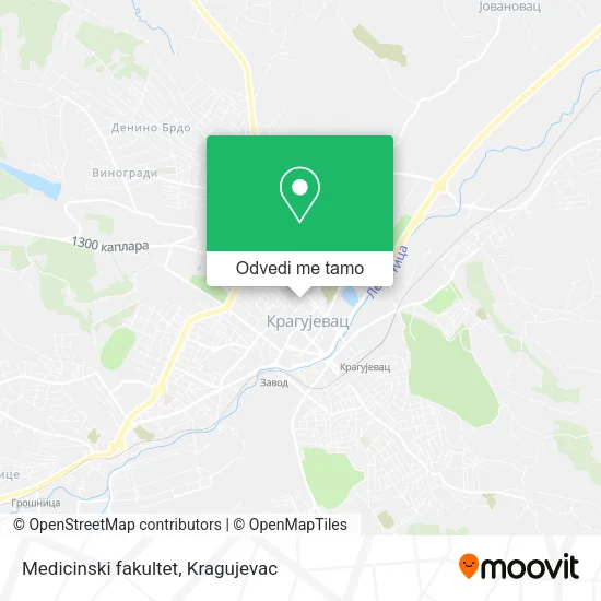 Medicinski fakultet mapa
