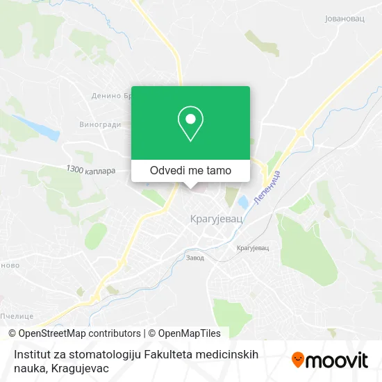 Institut za stomatologiju Fakulteta medicinskih nauka mapa