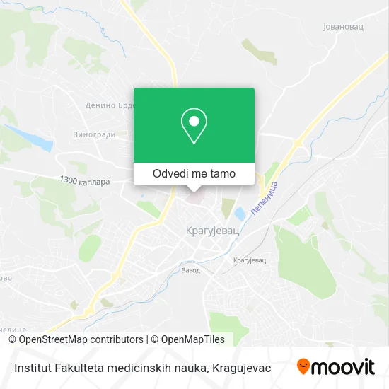 Institut Fakulteta medicinskih nauka mapa