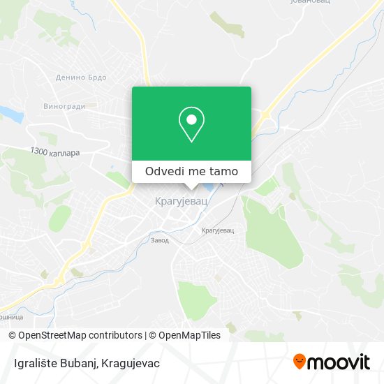 Igralište Bubanj mapa