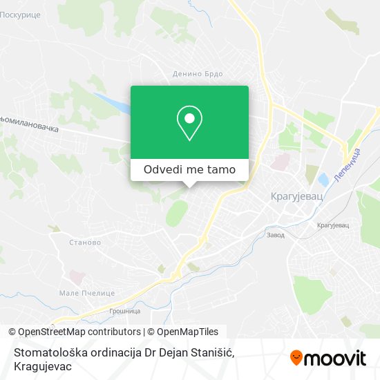 Stomatološka ordinacija Dr Dejan Stanišić mapa