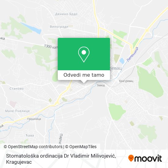 Stomatološka ordinacija  Dr Vladimir Milivojević mapa