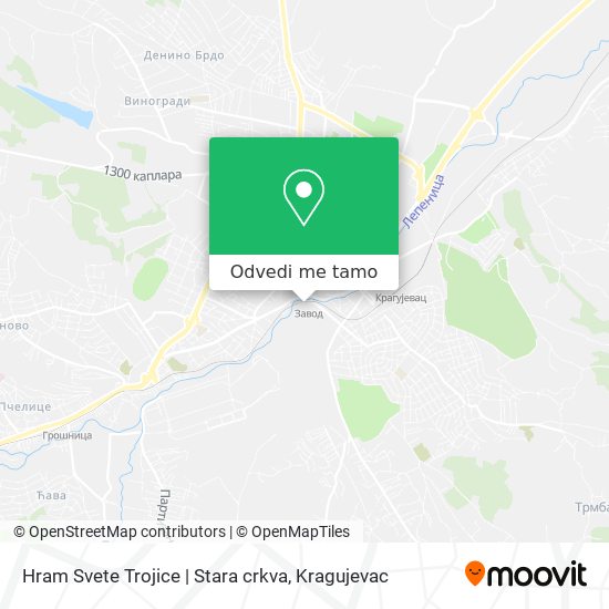 Hram Svete Trojice | Stara crkva mapa