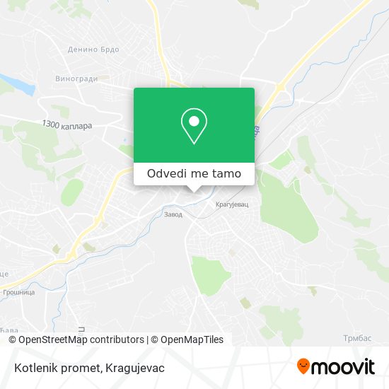 Kotlenik promet mapa