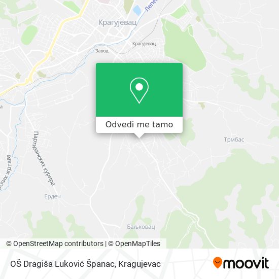 OŠ Dragiša Luković Španac mapa