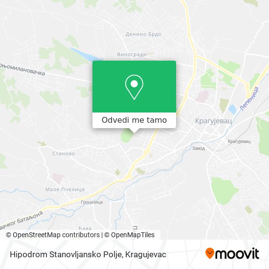 Hipodrom Stanovljansko Polje mapa