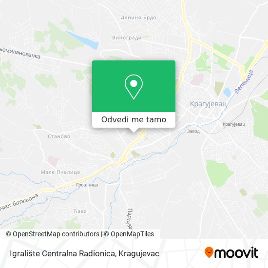 Igralište Centralna Radionica mapa