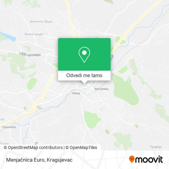 Menjačnica Euro mapa