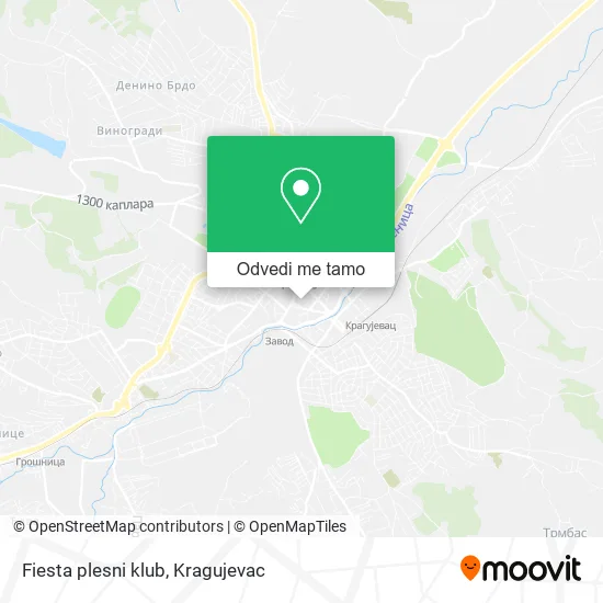 Fiesta plesni klub mapa