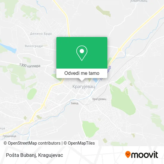 Pošta Bubanj mapa