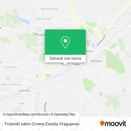 Frizerski salon  Crvena Zvezda mapa