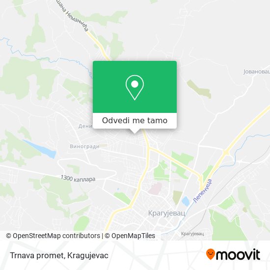 Trnava promet mapa