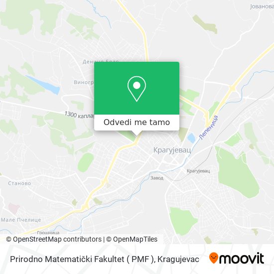 Prirodno Matematički Fakultet ( PMF ) mapa