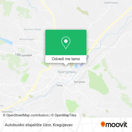 Autobusko stajalište  Uzor mapa