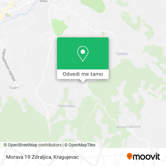Morava 19 Zdraljica mapa