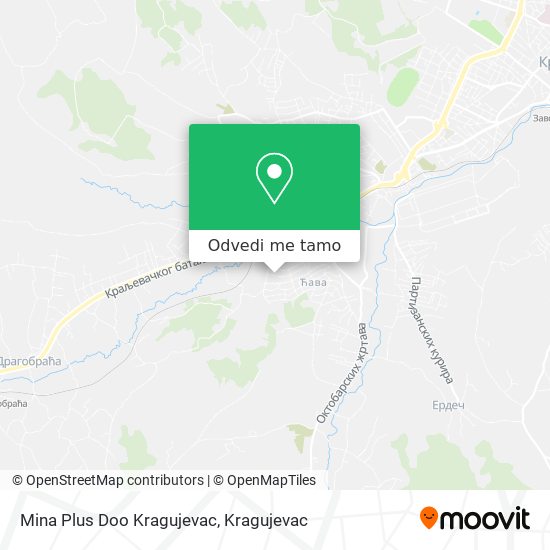 Mina Plus Doo Kragujevac mapa