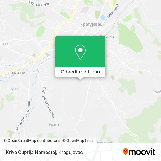 Kriva Cuprija Namestaj mapa