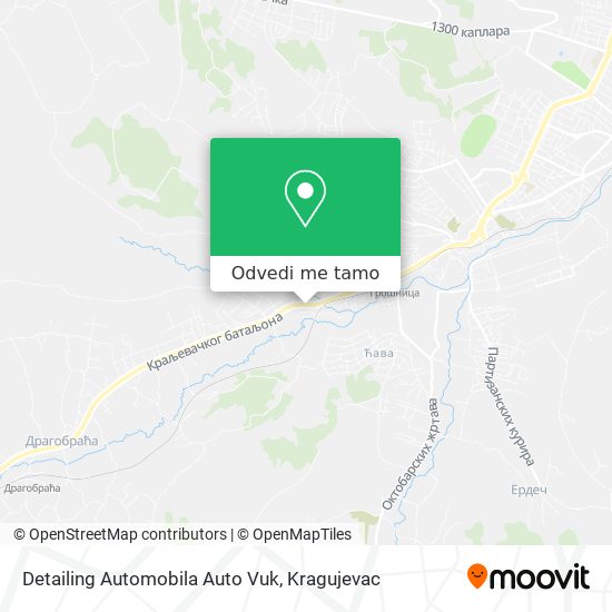 Detailing Automobila Auto Vuk mapa