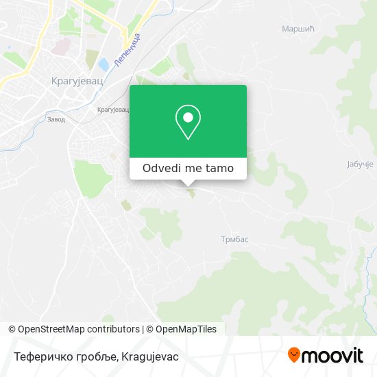 Теферичко гробље mapa