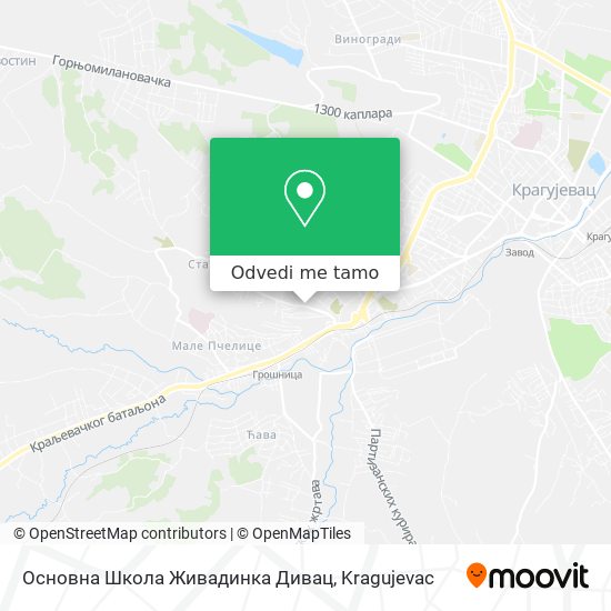 Основна Школа Живадинка Дивац mapa