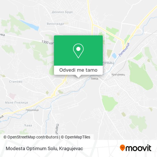 Modesta Optimum Solu mapa