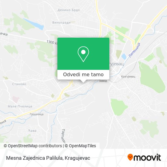 Mesna Zajednica Palilula mapa