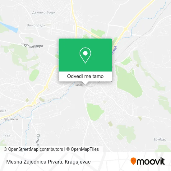 Mesna Zajednica Pivara mapa