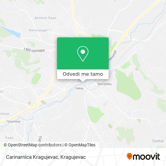 Carinarnica Kragujevac mapa