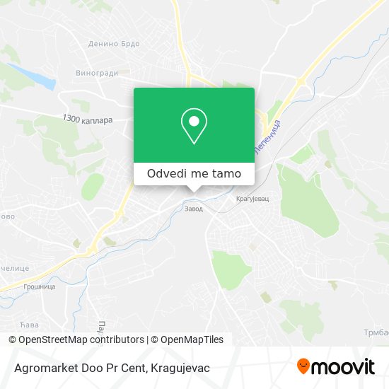 Agromarket Doo Pr Cent mapa
