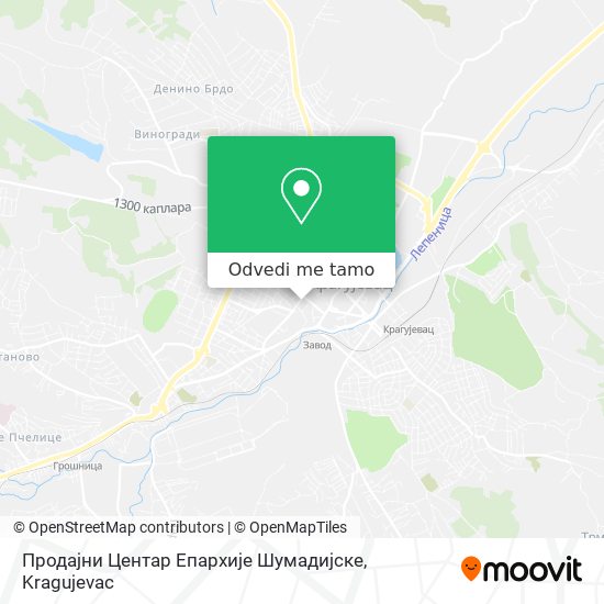 Продајни Центар Епархије Шумадијске mapa
