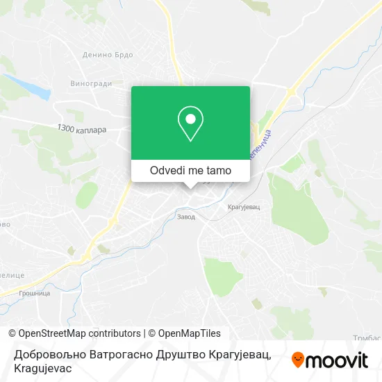 Добровољно Ватрогасно Друштво Крагујевац mapa