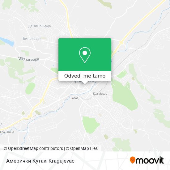 Амерички Кутак mapa