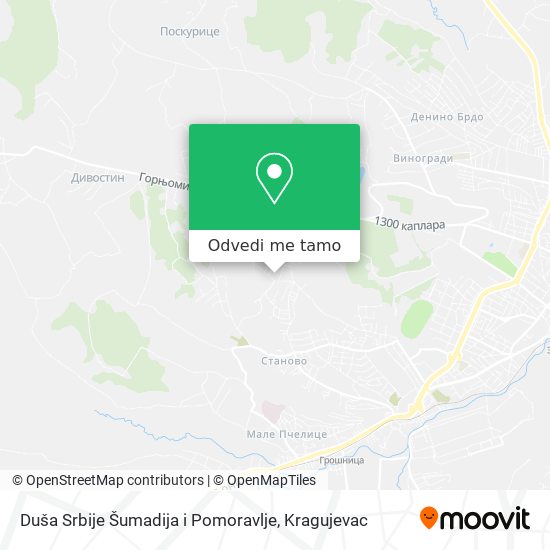 Duša Srbije Šumadija i Pomoravlje mapa