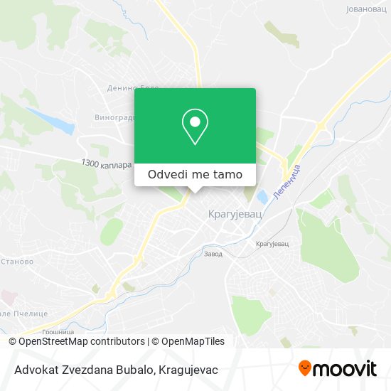 Advokat Zvezdana Bubalo mapa