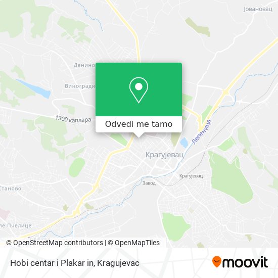 Hobi centar i Plakar in mapa