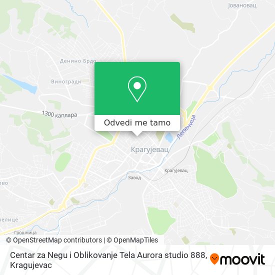Centar za Negu i Oblikovanje Tela Aurora studio 888 mapa