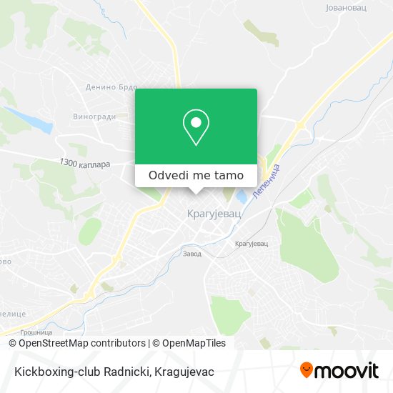 Kickboxing-club Radnicki mapa