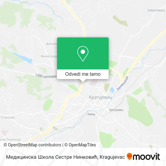 Медицинска Школа Сестре Нинковић mapa