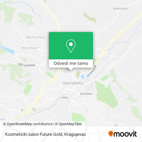 Kozmeticki salon Future Gold mapa